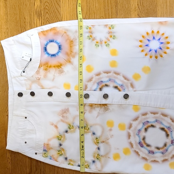 NWT Desigual Women's White Summer Button Down Maxi Skirt (Sz 6) - Picture 11 of 13